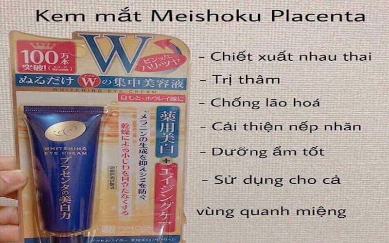 Công dụng của kem mắt meishoku