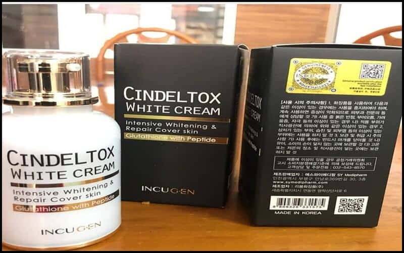 Kem dưỡng trắng da Cindel tox white cream,