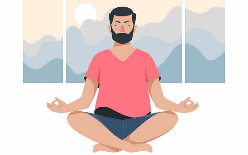 Tập yoga ngồi thiền giúp đầu óc thư giãn