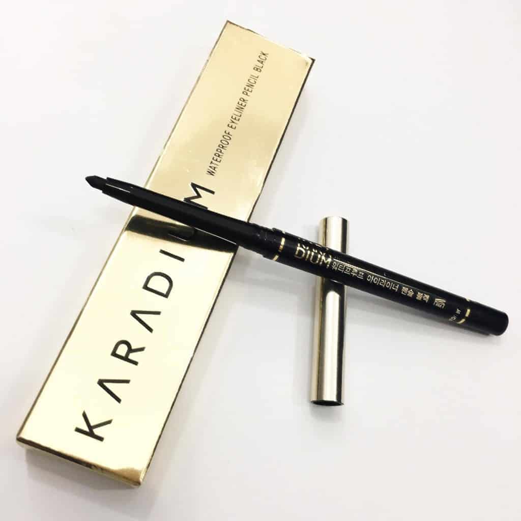Bút kẻ mắt Karadium Waterproof Eyeliner Pencil Black