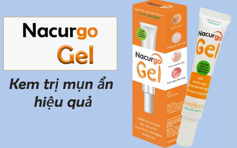 Công dụng nacurgo gel trị mụn ẩn