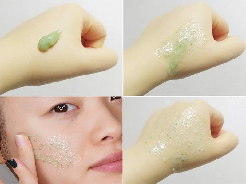 Quy trình các bước sử dụng tẩy da chết Huxley