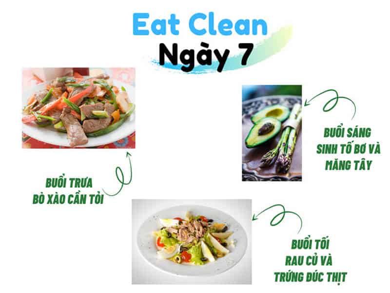 Eat Clean - Thực đơn giảm cân nhanh trong 7 ngày