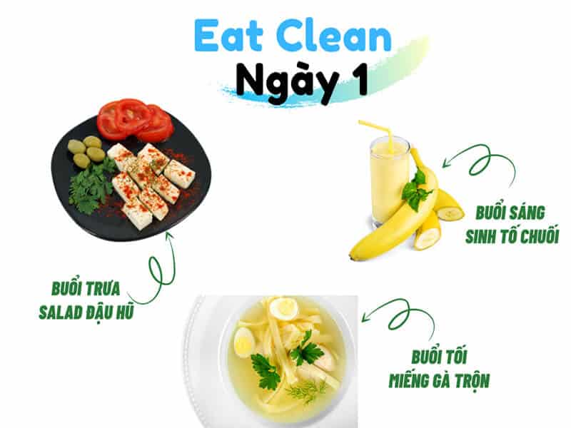 Eat Clean - Thực đơn giảm cân nhanh trong 7 ngày