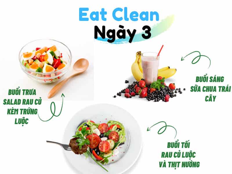 Eat Clean - Thực đơn giảm cân nhanh trong 7 ngày