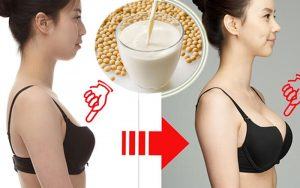 Uống sữa đậu nành tăng vòng 1 có thật không?