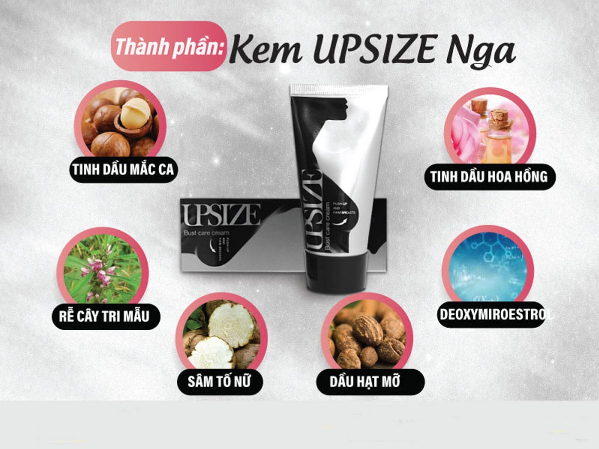 Thành phần của kem nở ngực Upsize